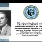 DR. BURHANEDDİN ONAT ANISINA ŞİİR YARIŞMASI SONUÇLARI AÇIKLANDI