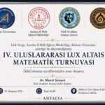 4. LUX ALTAIS MATEMATİK TURNUVASINA DAVET